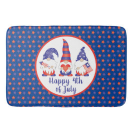 Glück 4. Juli Gnomes Red White Blue Badematte