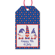 Glück 4. Juli Gnomes Red White Blue