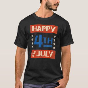 Glück 4. Juli Gott segne Amerika T-Shirt
