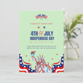 Glück 4. Juli | Red White Blue Stars & Stripes Feiertagskarte