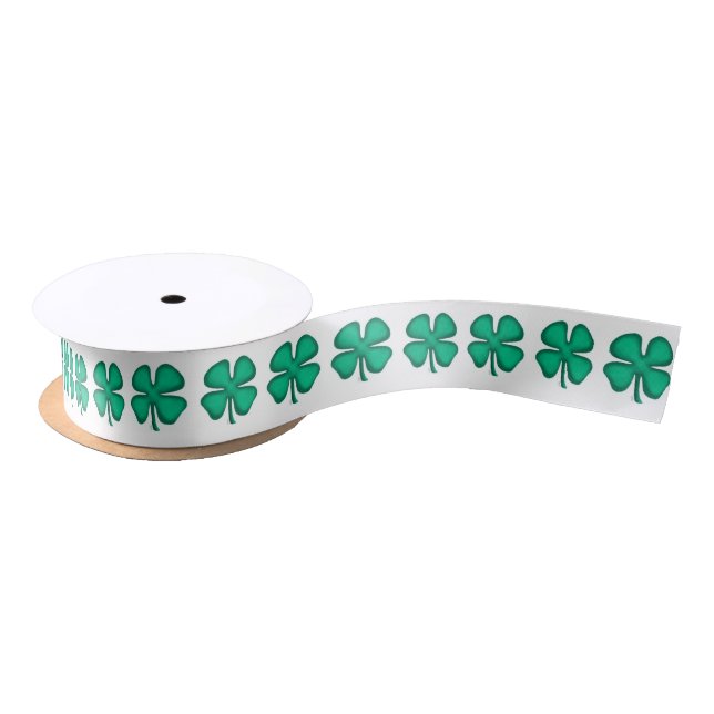 Glück 4 Leaf Irish Clover Band Spool Satinband (Spule)