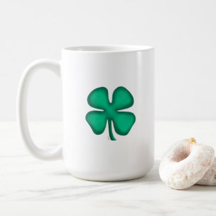 Glück 4 Leaf Irish Clover große Tasse