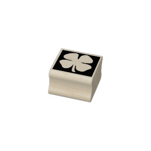 Glück 4 Leaf Irish Clover invertierte sm Gummi Bri Gummistempel