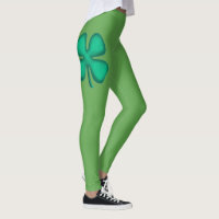 Glück 4 Leaf Irish Clover Leggings