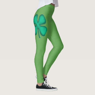 Glück 4 Leaf Irish Clover Leggings
