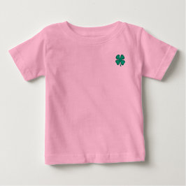 Glück 4 Leaf Irish Clover Pink Baby T - Shirt