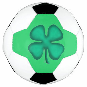 Glück 4 Leaf Irish Kleber grünen Fußball