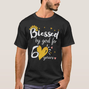 Glück 60 Jahre Gesegnet von Gott für glückliche 60 T-Shirt