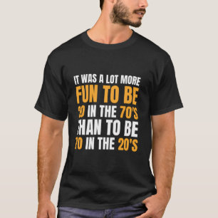 Glück 70. Geburtstag Witziges Ruhestand 70er Jahre T-Shirt