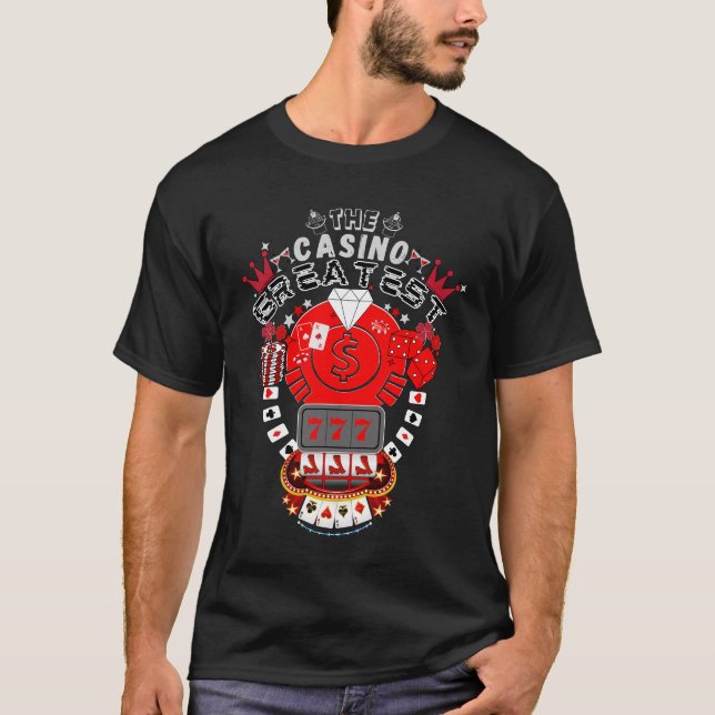 Glück 777: Das ultimative Casino-Erlebnis T-Shirt (Vorderseite)