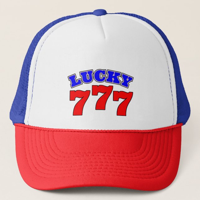 Glück 777 truckerkappe (Vorderseite)