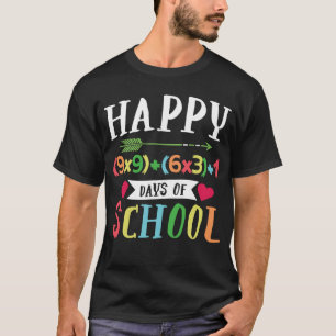 Glück (9x9)+(6x3)+1 100. Schultag T-Shirt