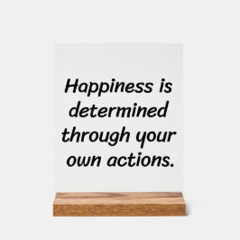 Glück Akryllisches Zeichen Acrylschild