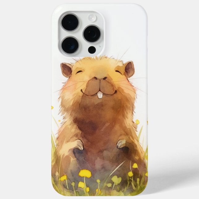 Glück als Capybara kann sein Case-Mate iPhone Hülle (Rückseite)