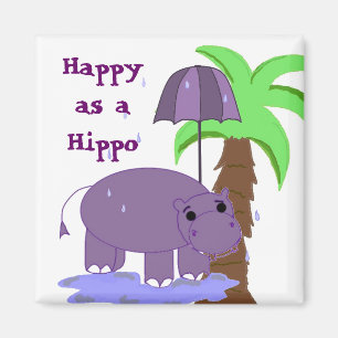 Glück als Hippo Magnet