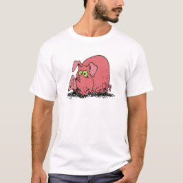 Glück als Schwein im Schlamm T-Shirt