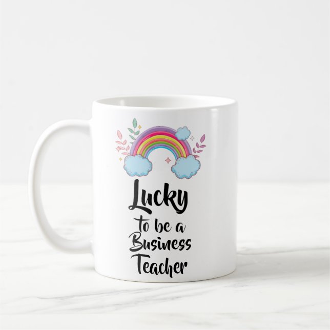 Glück als Tasse für Geschäftslehrer (Links)