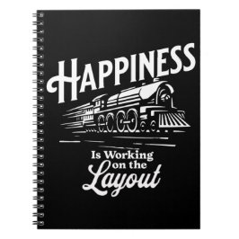 Glück arbeitet am Layout, Dampfzug Notizblock