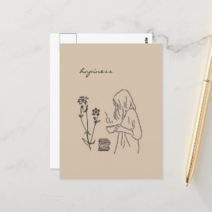 Glück Ästhetische Postkarte