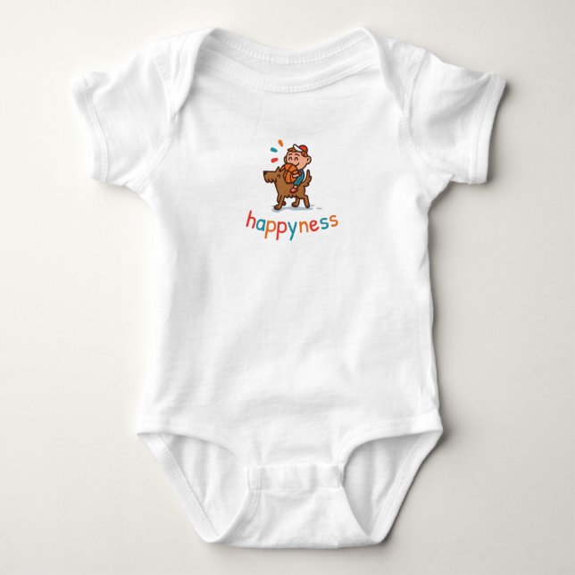 Glück Baby Strampler (Vorderseite)