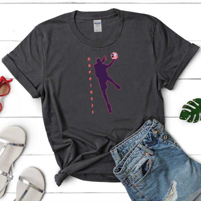 Glück Basketball T-Shirt, Basketball Fan T-Shirts (Von Creator hochgeladen)