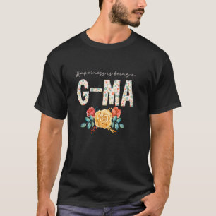 Glück bedeutet, eine Oma mit Blumen zu sein Oma GM T-Shirt