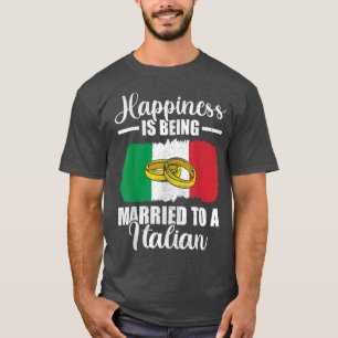 Glück bedeutet, mit einem italienischen Hochzeits- T-Shirt