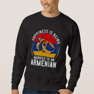 Glück bedeutet, mit einer armenischen Hochzeit ver Sweatshirt