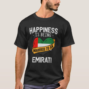 Glück bedeutet, mit einer emiratischen Ehefrau ver T-Shirt