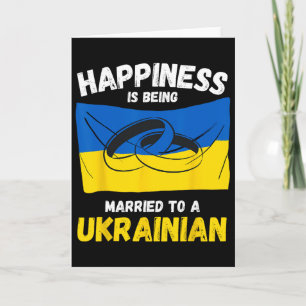 Glück bedeutet, mit einer Ukrainerin verheiratet z Karte