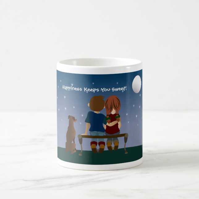 Glück behält Sie süße Tasse (Mittel)