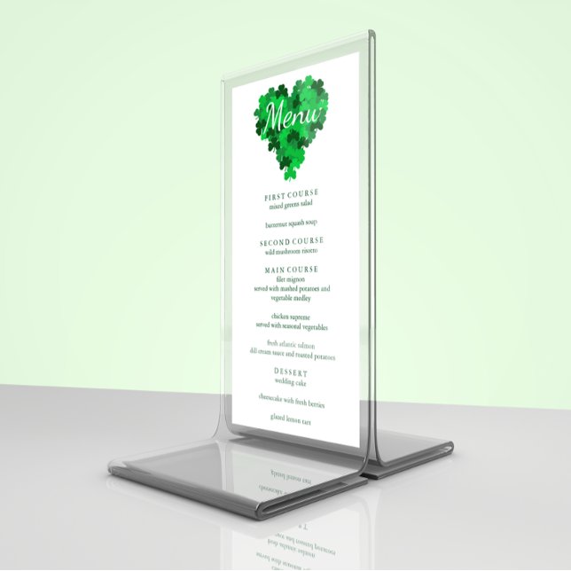 Glück bei Liebe Hochzeit Menükarte (Von Creator hochgeladen)