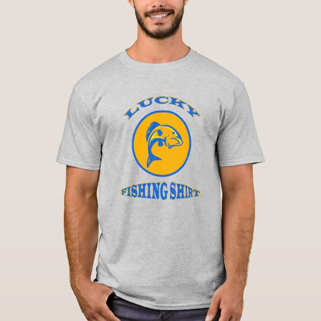 Glück beim Angeln T-Shirt (Vorderseite)