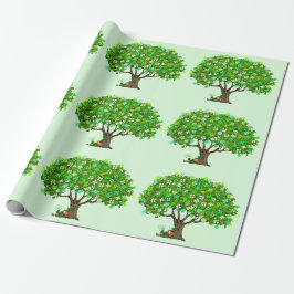 Glück beim irischen Umschlagpapier Geschenkpapier