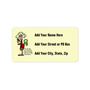 Glück beim Spaß Adressaufkleber