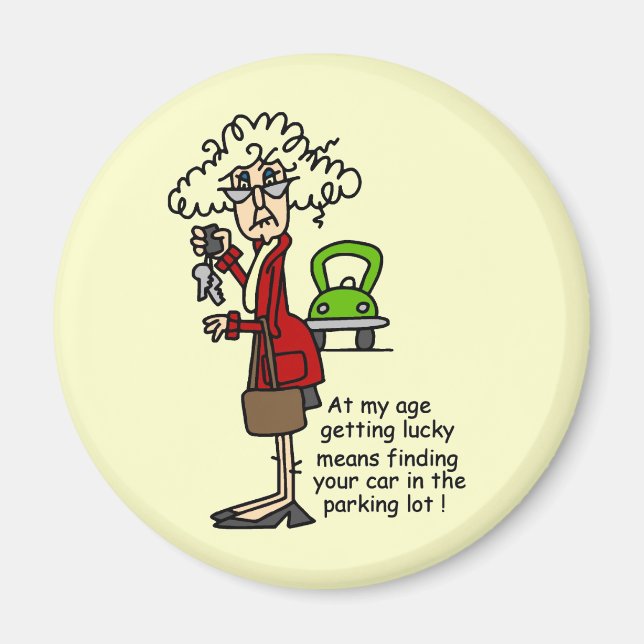 Glück beim Spaß Magnet (Vorne)