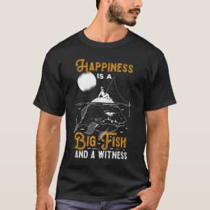 Glück Big Fish Zeuge Fish Boot Angler Sea Fi T-Shirt