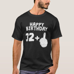 GLÜCK BIRTHDAY + Middle Finger T Cool 33. T-Shirt
