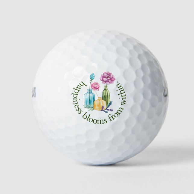 Glück blüht von innen golfball (Vorderseite)