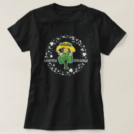 Glück Charm. Little Irish Girl St. Patrick's Day T-Shirt