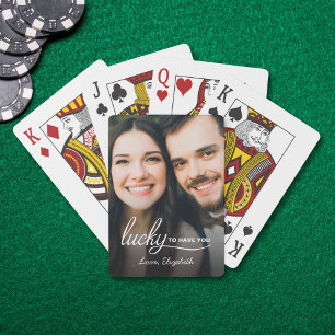 Glück, dass du personalisierte Foto-Spielkarten ha Spielkarten