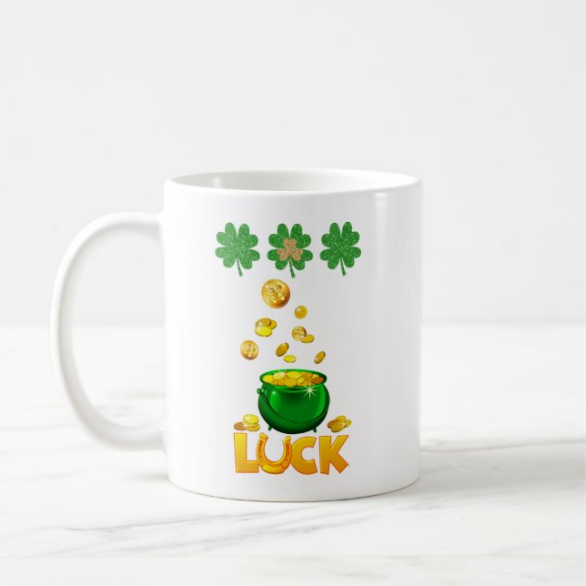 Glück den Iren Kaffeetasse (Links)