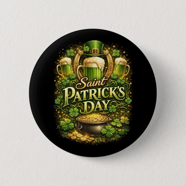 Glück der Emerald Isle Button (Vorderseite)