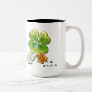 Glück der Iren. St Patrick Tagesgeschenk-Tassen Zweifarbige Tasse