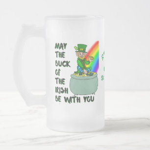 Glück der irischen Brunnenbeere St Patrick's Beer Mattglas Bierglas