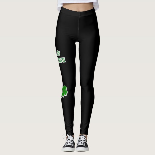 Glück der irischen schwarzen Leggings (Vorderseite)