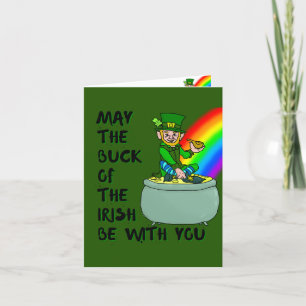 Glück der Irish St Patrick's Day Card Dankeskarte