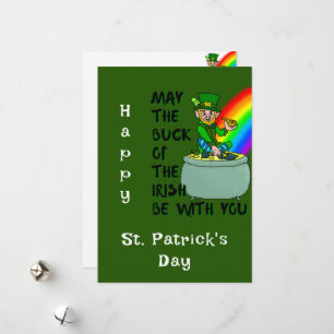 Glück der Irish St Patrick's Day Card Feiertagskarte