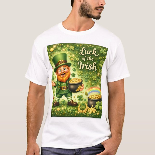 Glück des irischen Herren-Shirts  T-Shirt (Vorderseite)