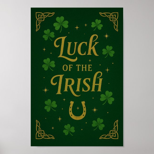 Glück des irischen Posters | St. Patrick's Day Art Poster (Vorne)